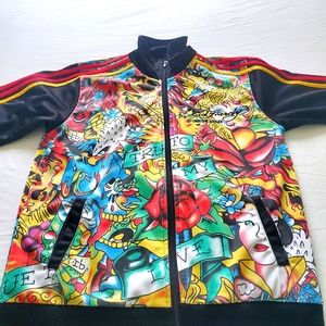 Ed hardy track jacket large